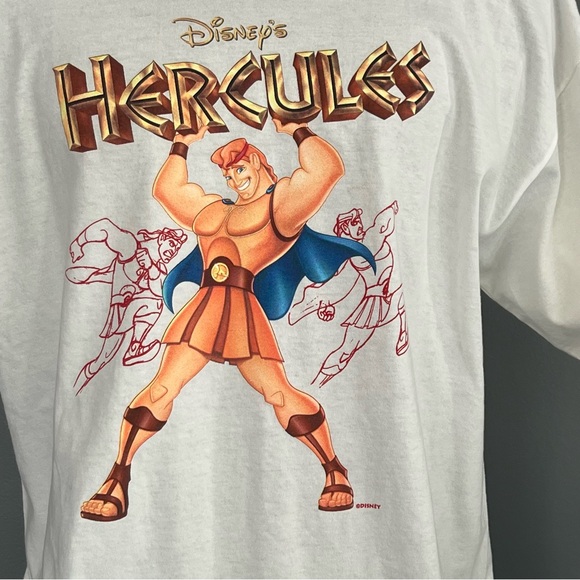 Vintage 90’s Disney Hercules Movie Promo Hollywood Theater t shirt  XL - Picture 7 of 10